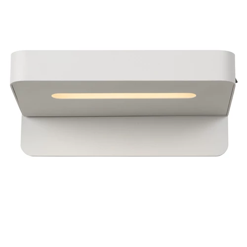 Lucide ATKIN - Lampe de chevet / Applique mural - LED - 1x6W 3000K - Point de rechargement USB - Blanc - détail 1